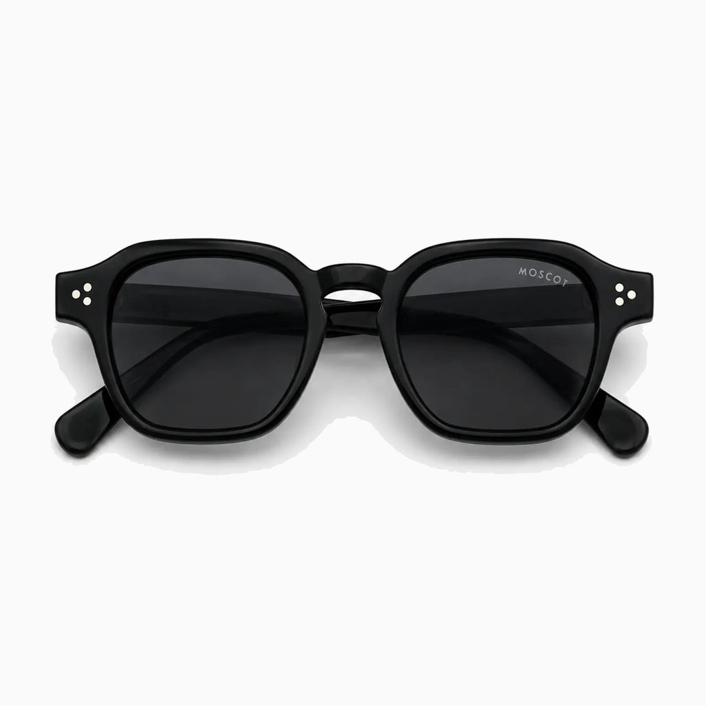 MOSCOT MOMZA SUN — Black / Smoke close view