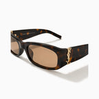 Saint Laurent SL M94 — Tortoise / Beige close view