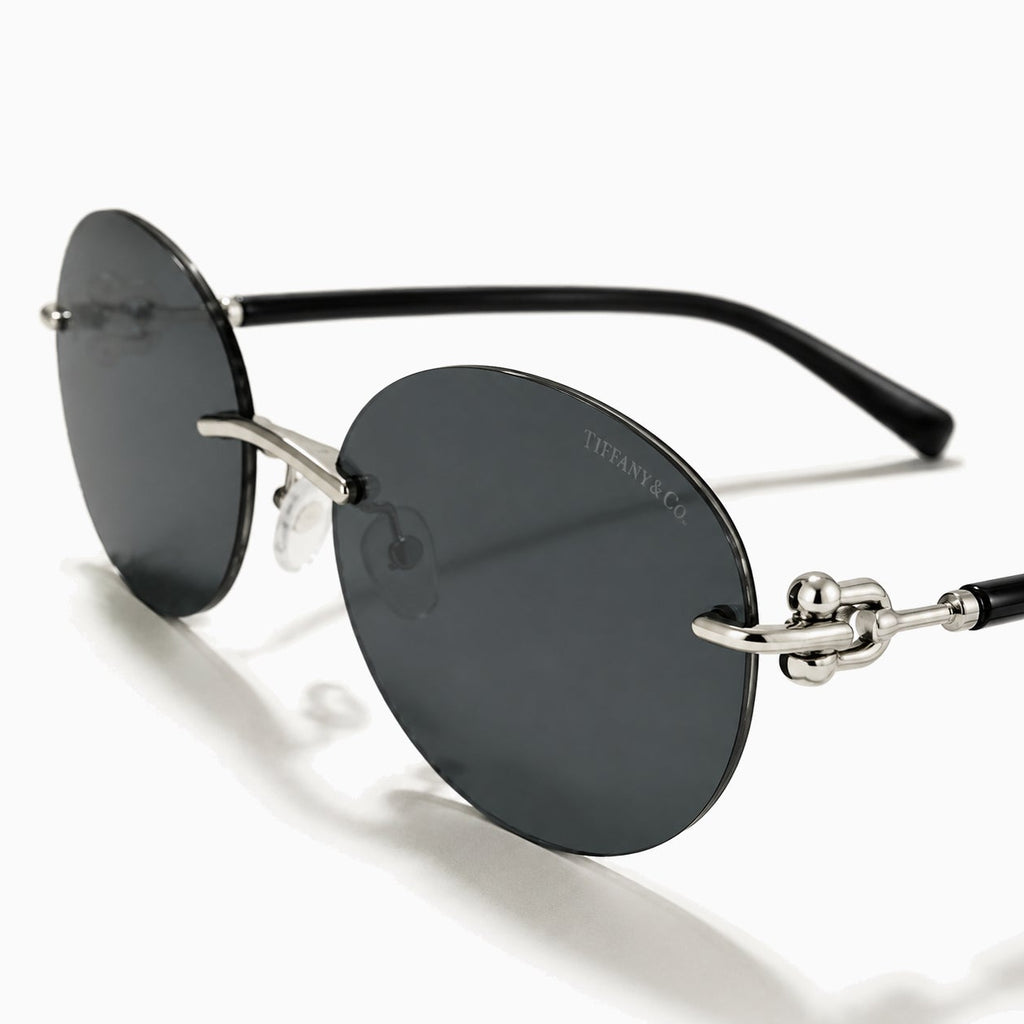 Tiffany & Co. TF3110KB HardWear — Silver / Black close view