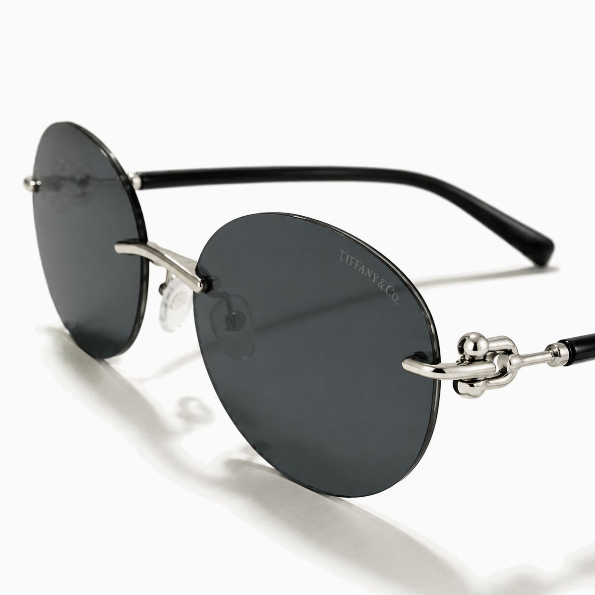 Tiffany & Co. TF3110KB HardWear — Silver / Black close view